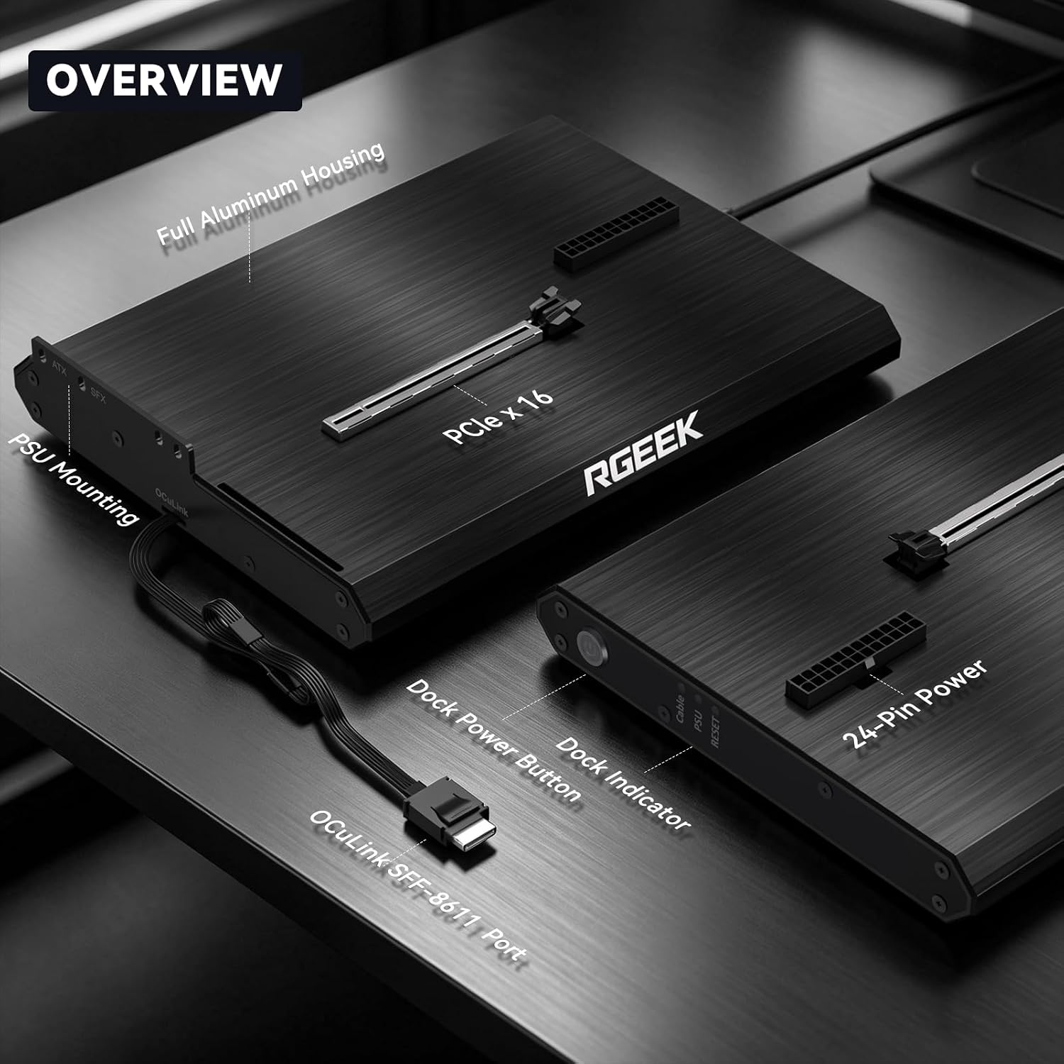 OCuLink eGPU Dock PCIe 5.0 x4  - огляд і ціна Oculink Egpu Mini Pc